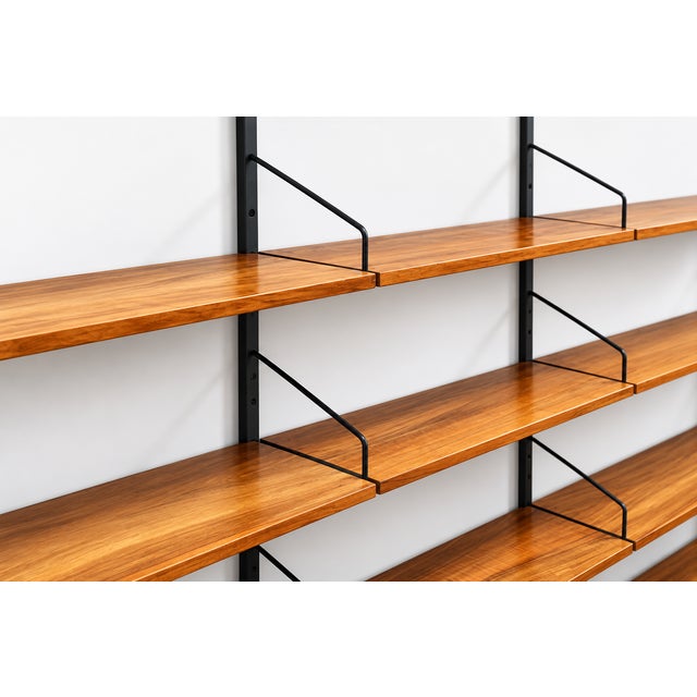 Large Vintage Wall System with Shelves, 1960s For Sale - Image 5 of 7