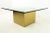 Paul Mayen Style Mid Century Brass and Glass Side End Table - Pair For Sale - Image 9 of 13