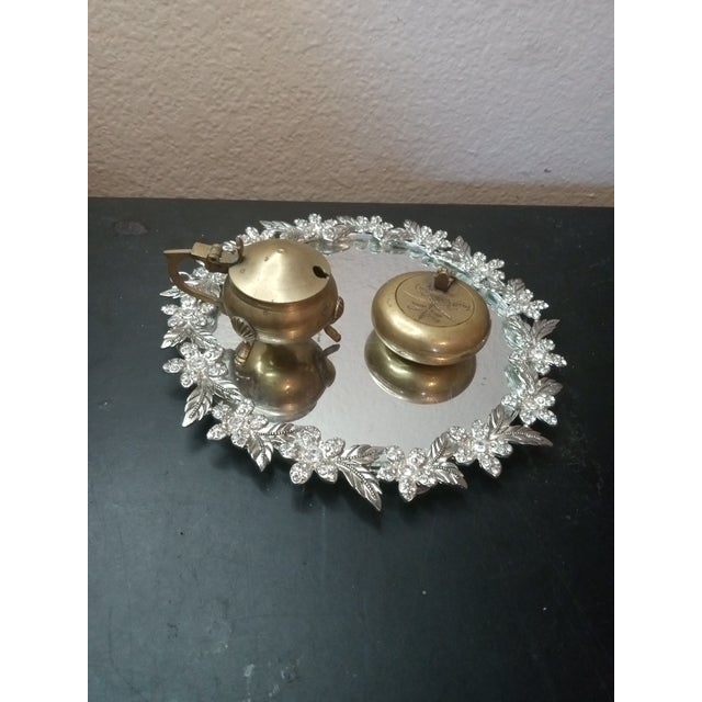 Metal 1950s Gorgeous Pair of Art Noveau Brass Snuff Holders For Sale - Image 7 of 8