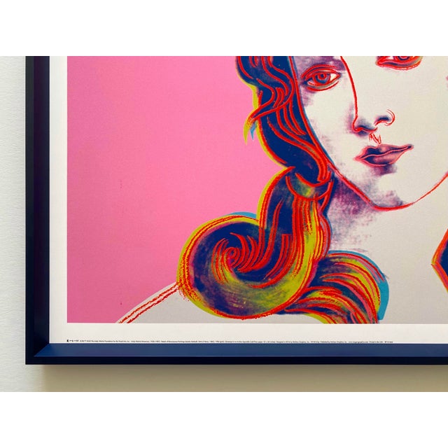 Andy Warhol Foundation Offset Lithograph Reproduction Print Framed Pop Art Poster " Birth of Venus " 1984 For Sale In Kansas City - Image 6 of 12
