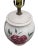 Vintage Cottagecore Hand Painted Floral Ceramic Table Lamp For Sale - Image 10 of 12