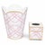 Pink Bamboo Wastepaper Basket & Tissue Set For Sale