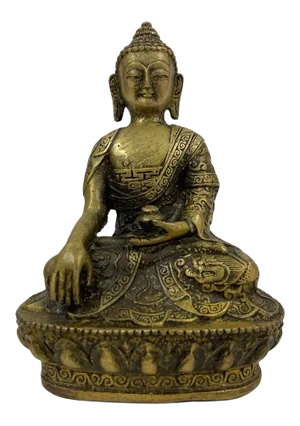 Antique Tibetan Carved Bronze Buddha Statuary