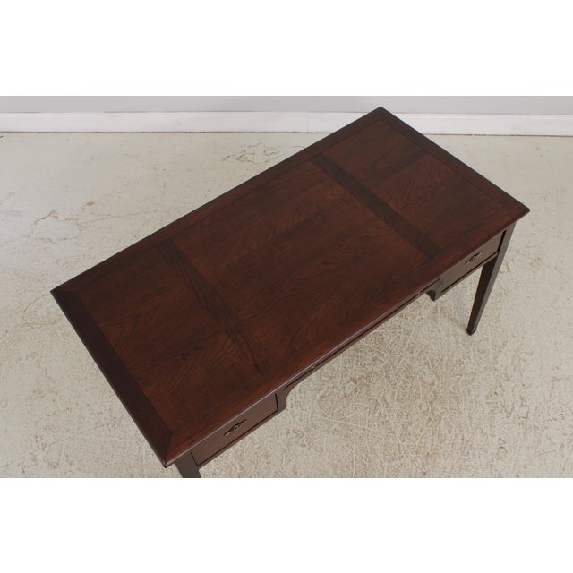 Brown Grange Cherry 3 Drawer Country French Writing Desk For Sale - Image 8 of 16