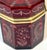 19th C. Bohemian Ruby Cut-to-Clear Crystal Casket Starburst Lid , C. 1850-1875 For Sale - Image 11 of 15