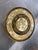 Early 20th Century Vintage Art Deco Burl Wood & Églomisé Glass Accent Table With Brass Details For Sale - Image 5 of 12