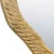 Worlds Away Matthew Izzo Home Cadence Textured Antique Brass Round Wall Mirror For Sale - Image 4 of 5
