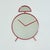 Mid-Century Pop Art Alarm Clock Wall Mirror by Pilm, Italy, 1970s For Sale - Image 9 of 13