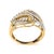 This stunning 10K yellow gold ring is the epitome of elegance and sophistication. With a unique open space bypass design,...