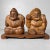 Wooden Ebisu and Daikoku Deity Statues on Base, Japan, 1950 For Sale - Image 12 of 12