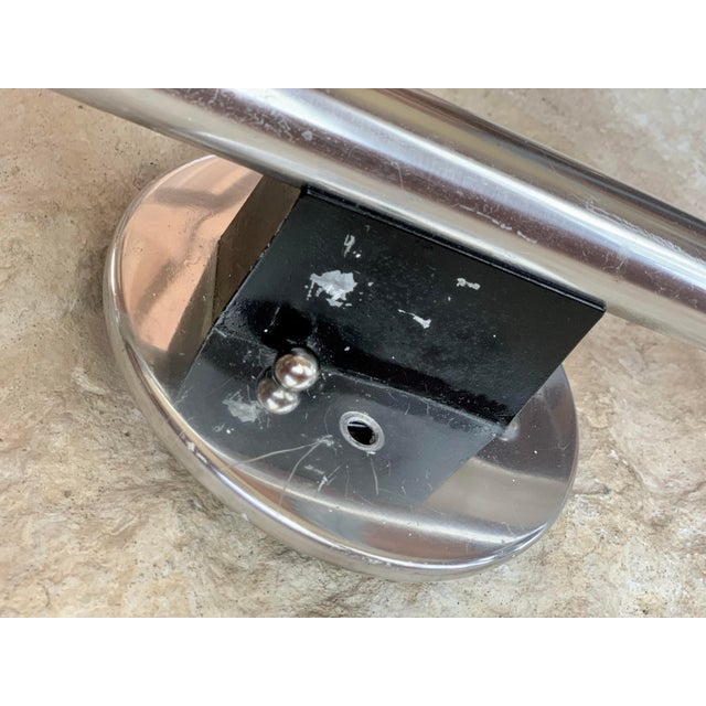 Rare Mid-Century Modern ‘Lightolier’ 6 Bulb Vintage Chrome Finish Light Fixture For Sale - Image 11 of 11