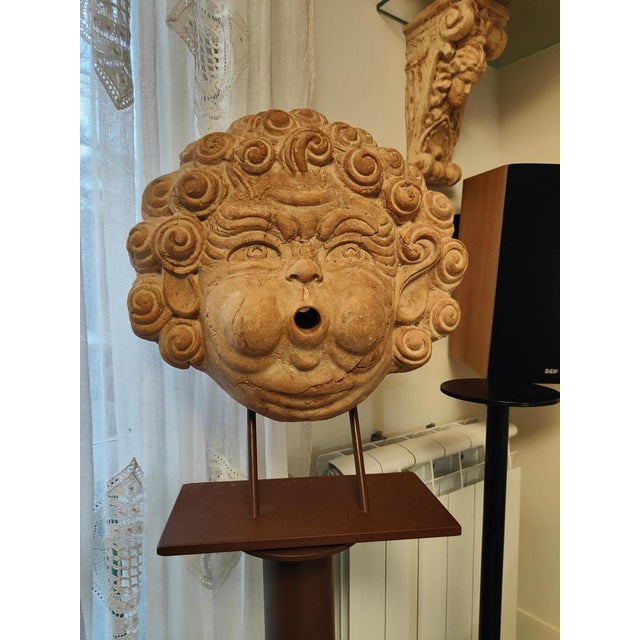 Terracotta Fountain Masqueron, 20th Century For Sale - Image 4 of 5