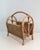 Wood 1970s Rattan Magazine Rack For Sale - Image 7 of 8