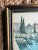 Sky Blue Mid 20th Century Italian Landscape Postcards, Framed - a Pair For Sale - Image 8 of 9