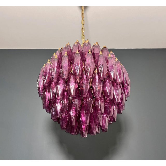 Spherical Murano Polyhedrons Pendant Light, 1990s For Sale - Image 9 of 18
