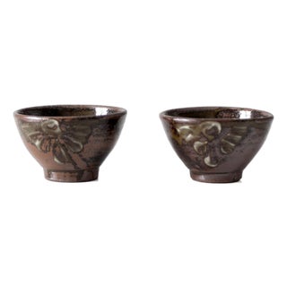 Pair of Vintage Handmade Studio Pottery Bowl For Sale