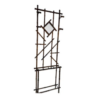 1930s Bamboo Hall Tree For Sale