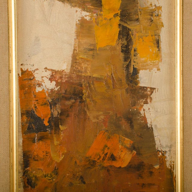 1960s Abstract in Earth Tones by Hans Kline (Canadian, 1924-1994). For Sale In Philadelphia - Image 6 of 8