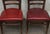 Pair of Chairs With Red Seats For Sale - Image 4 of 8