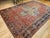 Textile Mid 19th Century Persian Farahan Rug, Hand-Knotted Wool, Floral Medallion Pattern, Red & Blue, 8x12 For Sale - Image 7 of 18