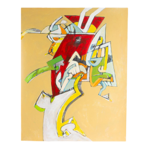 Abstract Acrylic and Watercolor on Paper Painting by James L. Bruch