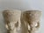 Mid 20th Century Mid 20th Century Cream Ceramic Cherub Vases Candle Holders - A Pair For Sale - Image 5 of 13
