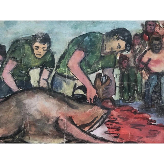 Modern Vintage Painting by Ilhami Atalay For Sale - Image 3 of 9