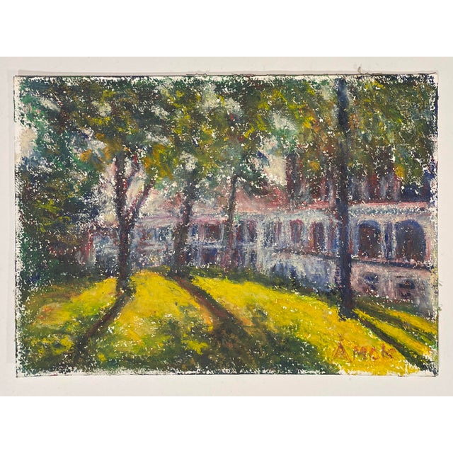 Impressionist Adelaide McKenzie Landscape With Building Painting For Sale - Image 3 of 3