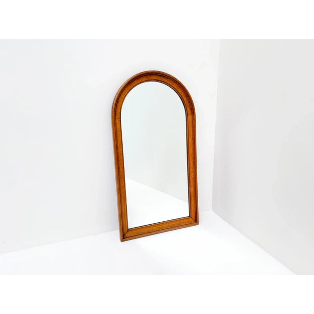 Mid-Century Modern Wooden Wall Mirror, 1960s For Sale - Image 4 of 10
