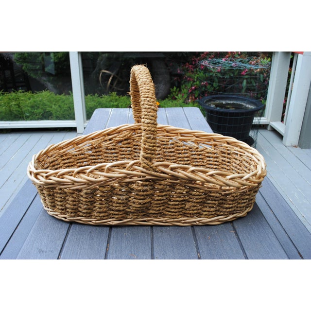 Extra Large Woven Basket For Sale - Image 4 of 9