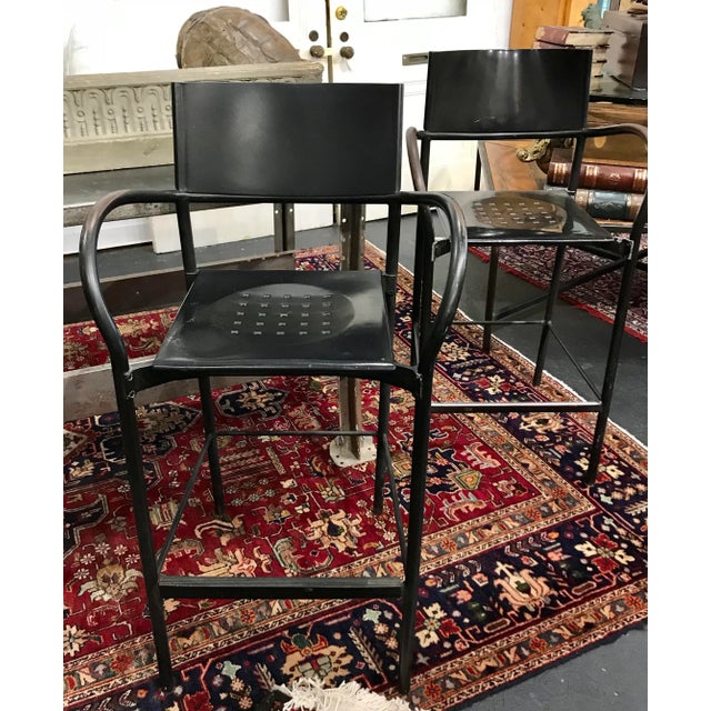 1980s Vintage Carlo Bertoli Segis Breeze Bar Chairs- Set of 4 For Sale - Image 10 of 11