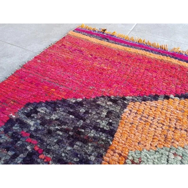 Textile 1960s Oushak Anatolian Floral Runner For Sale - Image 7 of 11