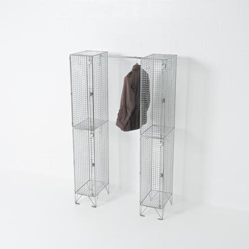 Vintage Steel Wire Lockers, 1970s, Set of 2 For Sale - Image 11 of 18