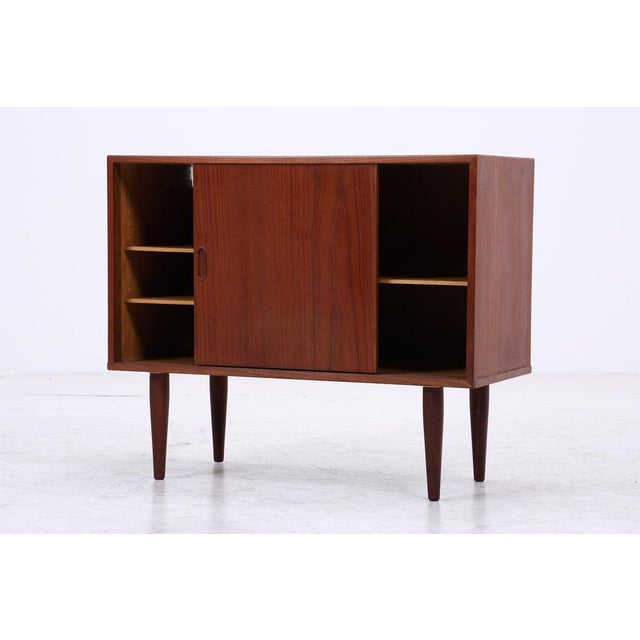 Mid-Century Modern Teak Chest of Drawers with Sliding Doors, 1960s For Sale - Image 6 of 13