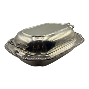 Vintage Art & Co Silverplate Covered Serving Dish With Handles | Classic American Tableware