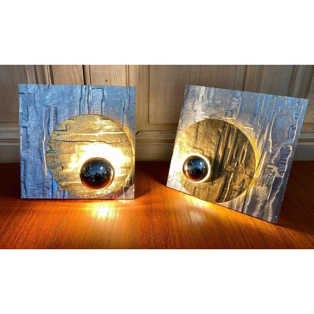 Metal Sconces, 1970s, Set of 2 For Sale - Image 7 of 13