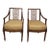 Pair of Antique Regency Style Armchairs With Trellis Back For Sale