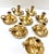 1980s Mini Brass Place Setting Candle Holders - Set of 8 For Sale - Image 4 of 8