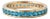 Swiss Blue Topaz Eternity Band Ring | Round Cut Channel Setting Wedding Ring Us 7 For Sale