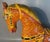 Vintage Rocking Horse Folk Art Handcrafted in India Designed for Bloomingdales For Sale In Providence - Image 6 of 8