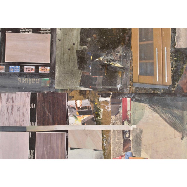 Early 21st Century Imants Vecozols, City, 2017, Mixed Media on Cardboard For Sale - Image 5 of 6