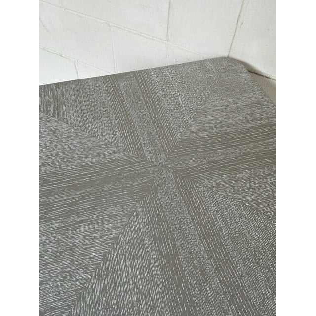2020s Villa Ad Home Modern Gray Cerused Oak Bertram SIde Table For Sale - Image 5 of 5