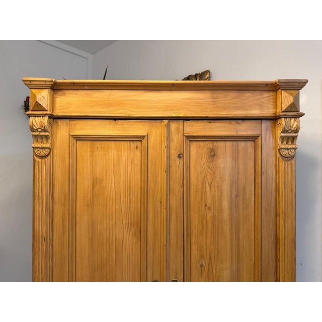 Biedermeier Farmhouse Cabinet in Natural Wood For Sale - Image 15 of 18