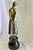 1990s Art Deco Sculpture Lady the Book Lady Bronze and Marble For Sale - Image 11 of 18