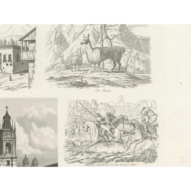 Antique Print of Peru, Bolivia and Chile Lima Cathedral and Views, 1855 For Sale - Image 6 of 9