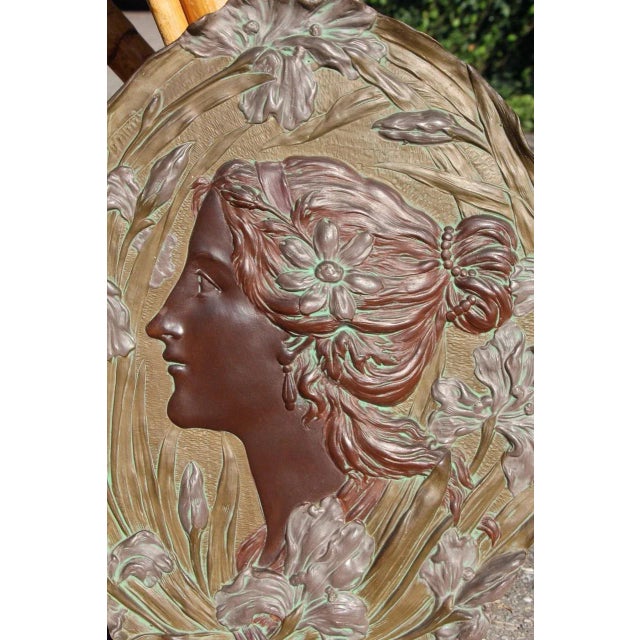Art Nouveau Bas Relief by Ernst Wahliss, Vienna, Austria, 1890s For Sale - Image 6 of 9