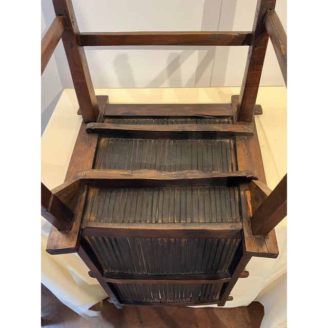 Set of Four Vintage Chinese Vernacular "Lamp-Hanger" Side Chairs For Sale - Image 13 of 18