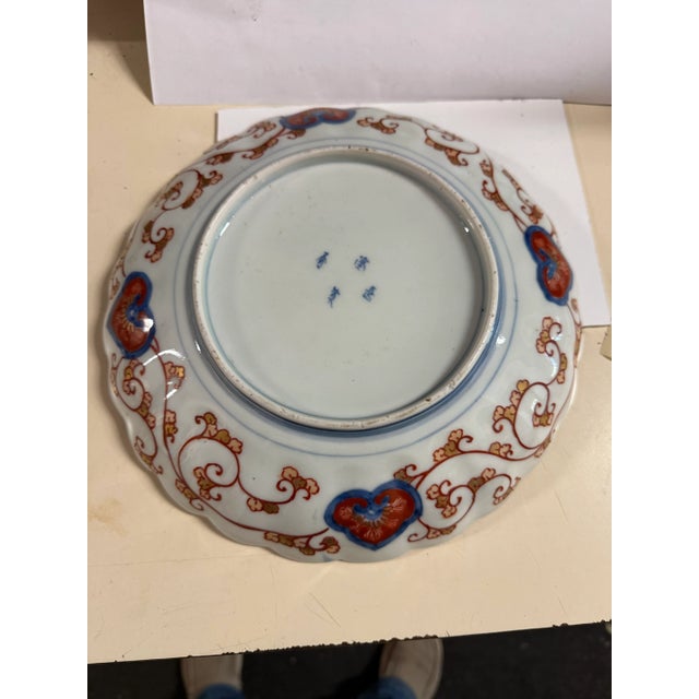 Imari Dish in Porcelain For Sale - Image 3 of 4