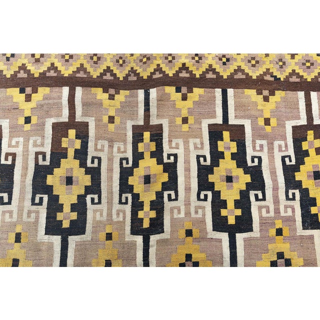 Doris Leslie Blau Vibrant Vintage Afghan Kilim Rug For Sale - Image 4 of 9