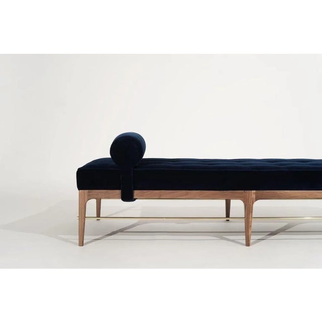 Black Linear Daybed in Natural Walnut Series 72 by Stamford Modern For Sale - Image 8 of 12